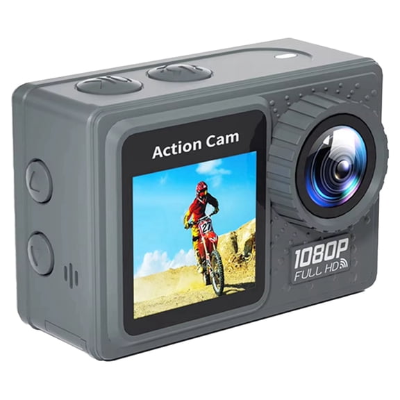 WiFi Action Camera 1080P 30FPS Exercise Video Recorder 120° Wide Angle Underwater Camera with Accessories Kit