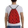 thumbnail image 4 of Defioc Ladybug Pattern for Drawstring Backpack Sports Gym Bag for Women Men Children Adult Sackpack Yoga Bag for Wet Swimming,Gym,and Workout Gear -Medium, 4 of 9
