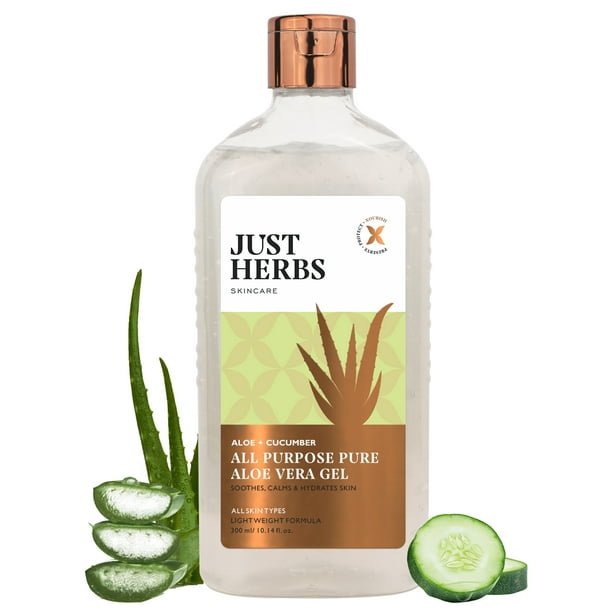 Just Herbs Aloe and Cucumber All Purpose Pure Aloe vera gel