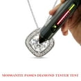 thumbnail image 7 of 1 1/10 Carat 6.5MM Round Cut Lab Created Moissanite Diamond Halo Pendant Necklace In 10K Solid White Gold Jewelry For Women With 18" Chain (G-H Color, VVS1 Clarity, 1.10 Cttw), 7 of 7