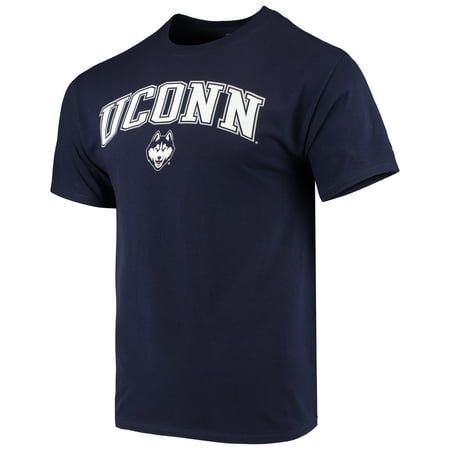 Uconn Huskies Tee - Men's Russell Navy UConn Huskies Core Print T-Shirt