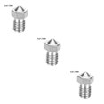 thumbnail image 3 of Justharion 3D Printer Nozzle Stainless Extrude Head Firm Printer Thread Removable Filament Nozzle No.05 3Set, 3 of 6