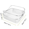 thumbnail image 3 of Stainless Steel Fryer Basket with Handle, 8.25 Inner Diameter Compatible Mesh Food Frying Basket, Non-stick & Dishwasher Safe for Easy Cleaning, Ideal for Home Kitchens and Deep Fryer Use, 3 of 6