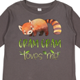 thumbnail image 4 of Inktastic Gram Gram Loves Me Cute Red Panda Boys or Girls Long Sleeve Toddler T-Shirt, 4 of 5