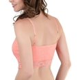 thumbnail image 2 of ToBeInStyle Women's Lightly Padded Lace Bralettes - AshCoral - L, 2 of 5