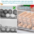 thumbnail image 4 of Huevera, Organizador de Huevos para Refrigerador con Diseño Inclinado de 4 Niveles, Porta Huevos de 30 Huevos, Almacenamiento de Huevos Rodante Automático (Transparente), 4 of 4