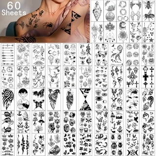 Temporary Tattoo Markers for Skin, Skin-Safe Dual-End Temporary Tattoo  Pen,10 Colors Body Marker Pen & Tattoo Stencils for Body and Face Paint  N201130
