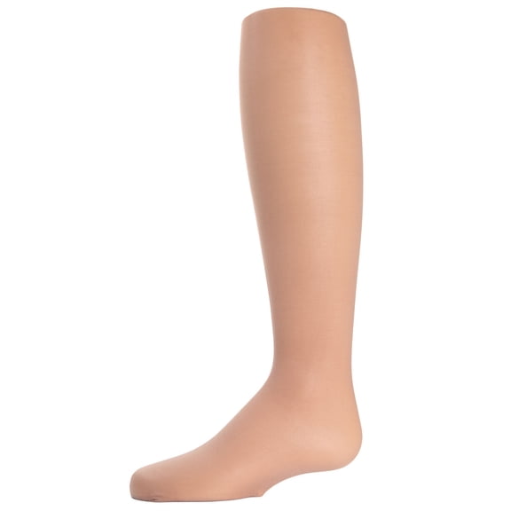 MeMoi Girls Basic Silky-Sheer 18 Denier Nylon-Blend Tights - Girls - Female, A (14-16), Nude