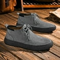 thumbnail image 6 of Men's Casual Boots Leather Suede Non-slip for Walking Camping Comfort Outdoor Classic Chukka Shoes Gray 8.5 US, 6 of 7