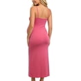 thumbnail image 4 of qolati Maternity Summer Maxi Dress Summer Spaghetti Strap Scoop Neck Baby Shower Photoshoot Casual Boho Sleeveless Long Sundress S-3XL, 4 of 7