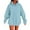 Blue, variant on yunLCZ Sweatshirt Womens Oversized Hoodies Fleece Hooded Sweatshirts Casual Comfy Tops Fall Fashion Outfits 2025 Cute Clothes with Pockets Polyester,Spandex Blue XXXXL