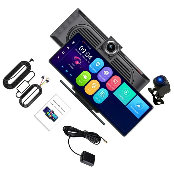 Riwesomey 4G coche dual DVR de la leva de la rociada de la lente del coche DVR WIFI Android de la rociada de Android DVR ADAS del coche DVR ADAS Paneles de instrumentos para automóviles