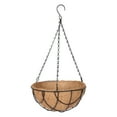 thumbnail image 4 of Maceta colgante de metal con forro de coco y cadenas, 4 of 7