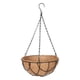 thumbnail image 4 of Maceta colgante de metal con forro de coco y cadenas, 4 of 7