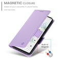 thumbnail image 3 of Designed for Google Pixel 7 Pro Wallet Case, with Card Slots Strong Magnetic Closure PU Leather Flip Fold Shockproof Kickstand Durable Purse Flip Case for Google Pixel 7 Pro - Purple, 3 of 7