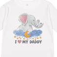 thumbnail image 4 of Inktastic I Love My Daddy Cute Elephants with Moon and Stars Boys or Girls Long Sleeve Toddler T-Shirt, 4 of 5
