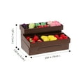 WAXIAYU Doll House Miniature Fruit Stand Fruit Storage Holder Market