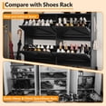 thumbnail image 5 of Shoe Cabinet Storage, Hidden Freestanding Shoe Rack with 4 Flip Drawers and Adjustable Shelf, Shoe Cabinet with Open Shelves for Entryway, Hallway, Foyer, 5 of 11
