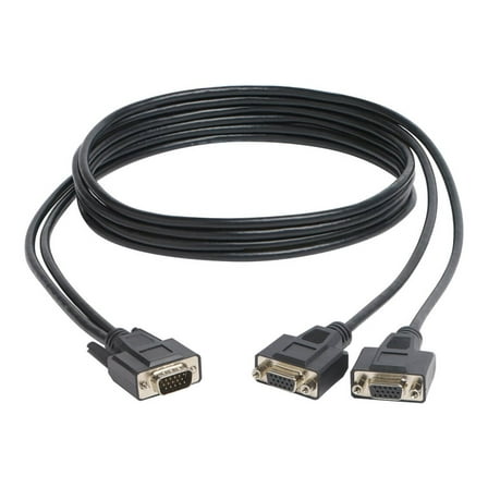 Tripp Lite P516-006-HR 6 ft. High Resolution VGA Monitor Y Splitter Cable (HD15 M to 2x HD15 F)
