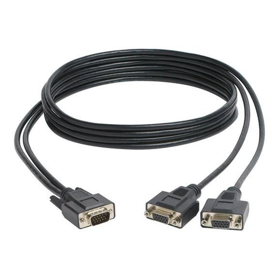 Tripp Lite P516-006-HR 6 ft. High Resolution VGA Monitor Y Splitter Cable (HD15 M to 2x HD15 F)