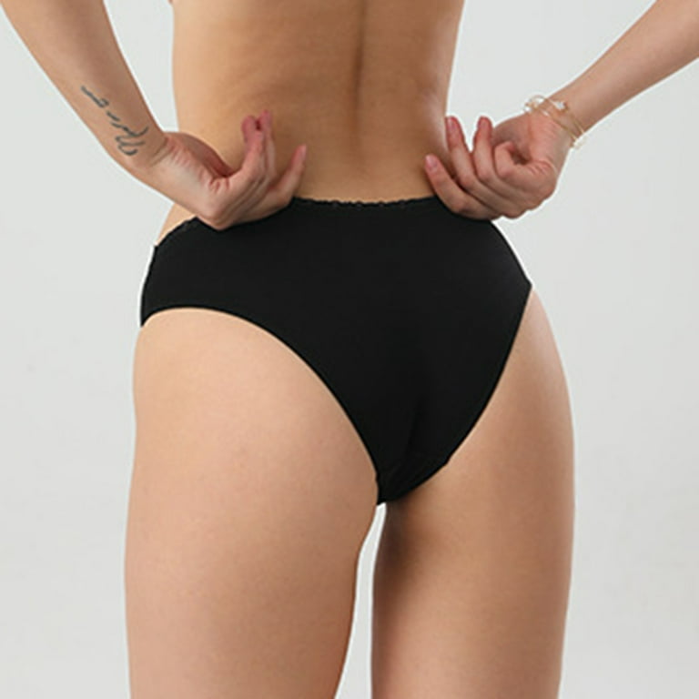 B91xZ Womens Cotton Underwear Invisible Seamless Bikini Underwear Half Back  Coverage Panties,Blue One Size