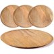 thumbnail image 1 of Plato de aperitivo de madera, juegos de platos de aperitivo de madera, cargadores de madera para platos de cena, manteles individuales de madera, cargadores para platos de cena, plato de aperitivo de, 1 of 8