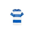 thumbnail image 1 of Aeropostale - Playera básica con rayas de barra para hombre, azul, XS Aeropostale  Camiseta básica, 1 of 1