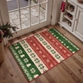 thumbnail image 3 of BERTHMEER 2'x3' Small Christmas Area Rugs for Entryway Bathroom Christmas Rugs for Bedroom Kitchen Dorm Holiday Decor for Entrance Non Slip Washable Red and Green Indoor Carpets, 3 of 6