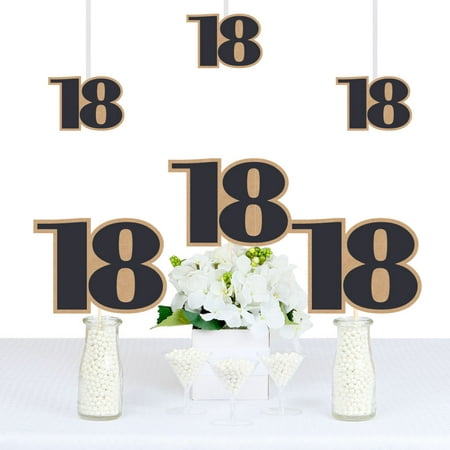 18th Milestone Birthday - Time To Adult - Decorations DIY Party Essentials - Set of