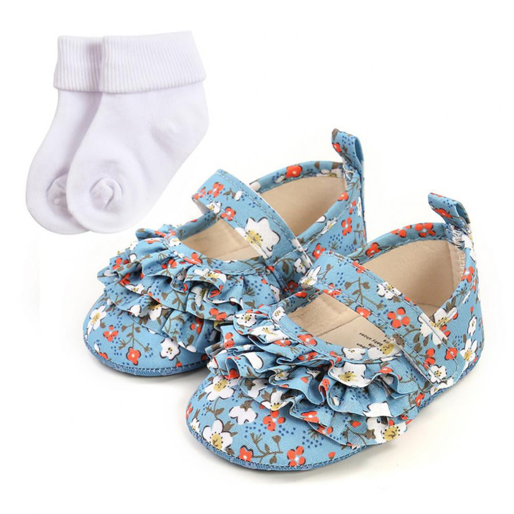 Baby girls first walkers shoes Leopard pattern smart elegant mary jane 0-18M 