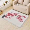 thumbnail image 2 of Washable Rugs 4x6 Japanese Cherry Blossom Rug & Home Decor - Living Room Rug, Floral Rugs for Bedroom, Non Slip Soft Low Pile Large Indoor Area Rug, Asian Style Carpet & Room Decorations X-&288, 2 of 7