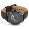 thumbnail image 2 of Invicta Men's 22975 Aviator Brown Gen Leather Charcoal Dial Gunmetal Ion Plated Ss Watch, 2 of 10