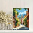 thumbnail image 2 of Mediterranean Street View Canvas Painting/Wall Art， Suitable for Living Room， Bedroom，Office， Hotel Decoration and more., 2 of 8
