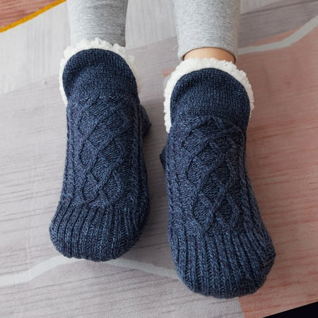 

RPVATI Womens Winter Warm Fleece Lined Slipper Socks Soft Thick Microfiber Winter Warm Thick Socks Christmas Gifts