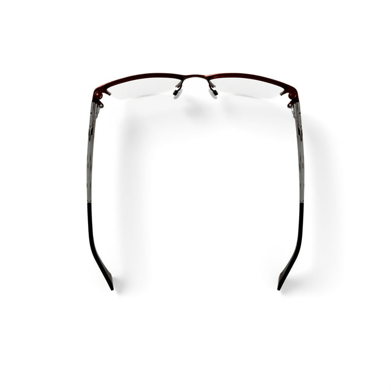 EasyClip Women's Semi-Rimless Eyeglasses with Clip-On