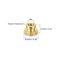 thumbnail image 2 of Brass Knurled Thumb Nuts, M4x0.7mm Round Stepped Knobs Fasteners 8Pack, 2 of 5