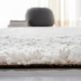 thumbnail image 6 of SAFAVIEH Casablanca Rosamund Abstract Moroccan Wool Shag Runner Rug, Grey/Ivory, 2'3" x 8', 6 of 8