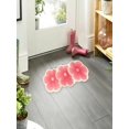 thumbnail image 3 of Flower Pattern Non-Slip Washable Area Rug, Rubber-Backed Indoor Outdoor Floor Mat for Entryway, Kitchen and Bedroom Home Decor, 3 of 5