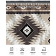 thumbnail image 5 of Brown Boho Wrap Around Bed Skirts for Queen Bed 16" Drop,Bed Skirt with Adjustable Elastic Belt Dust Ruffle Bed Valance for Bedroom Hotel Vintage Rustic Southwest Aztec Geometric Bed Frame Cover, 5 of 7