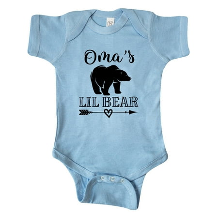 

Inktastic Oma Lil Bear Cub Grandson Gift Baby Boy Bodysuit