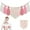 Pink, variant on 1 Pcs Blue Half Birthday Theme Banner,Boho Tassel Highchair Banner,Wood Bead Wall Hangings Decorations,for 6 Month 1/2 Birthday Party Baby Shower By Scheam