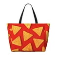thumbnail image 2 of Wukai Tortilla chips Print Zipper Bag,large Beach Tote Bag,Waterproof Sandproof Bag,Grocery and Picnic Tote Travel Bag, 2 of 7
