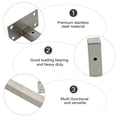 thumbnail image 3 of Shisuyan Heavy Duty Bracket Square Tube Triangle 1Pack 5.9X3.3X1.8In, 3 of 9