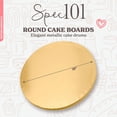 thumbnail image 2 of Spec101 Round Cake Boards Bulk 12pk - 10 Inch Cake Drum Gold 1/2in Smooth Edge, 2 of 2