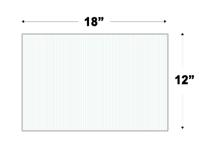 WHITE CORRUGATED BLANK SIGN SHEET 4MM X 12" X 12" 10 Pack 