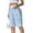 2# Sky Blue, variant on Bermuda Shorts for Women Cargo Shorts Knee Length Elastic Waist Long Shorts for Summer Casual with Pockets Khaki 2XL