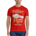 thumbnail image 3 of Being A Grandpa Is An Honor Being A Papa Is Priceless Men'S Basic Short Sleeve T-Shirt Red 4x-Large, 3 of 5