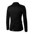 thumbnail image 2 of ChaqueSolaCon MuesAbertuDe EspalUno-Botón Ajustado Casual Ligero Abrigos Deportivos Blázer PaHombres Negro 46, 2 of 7