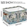 thumbnail image 4 of Yayeee 2 Pack Canvas Storage Basket with Handles for Shelves Fabric Bins Closet Organizer, Vibrant Abstract Design, 4 of 8