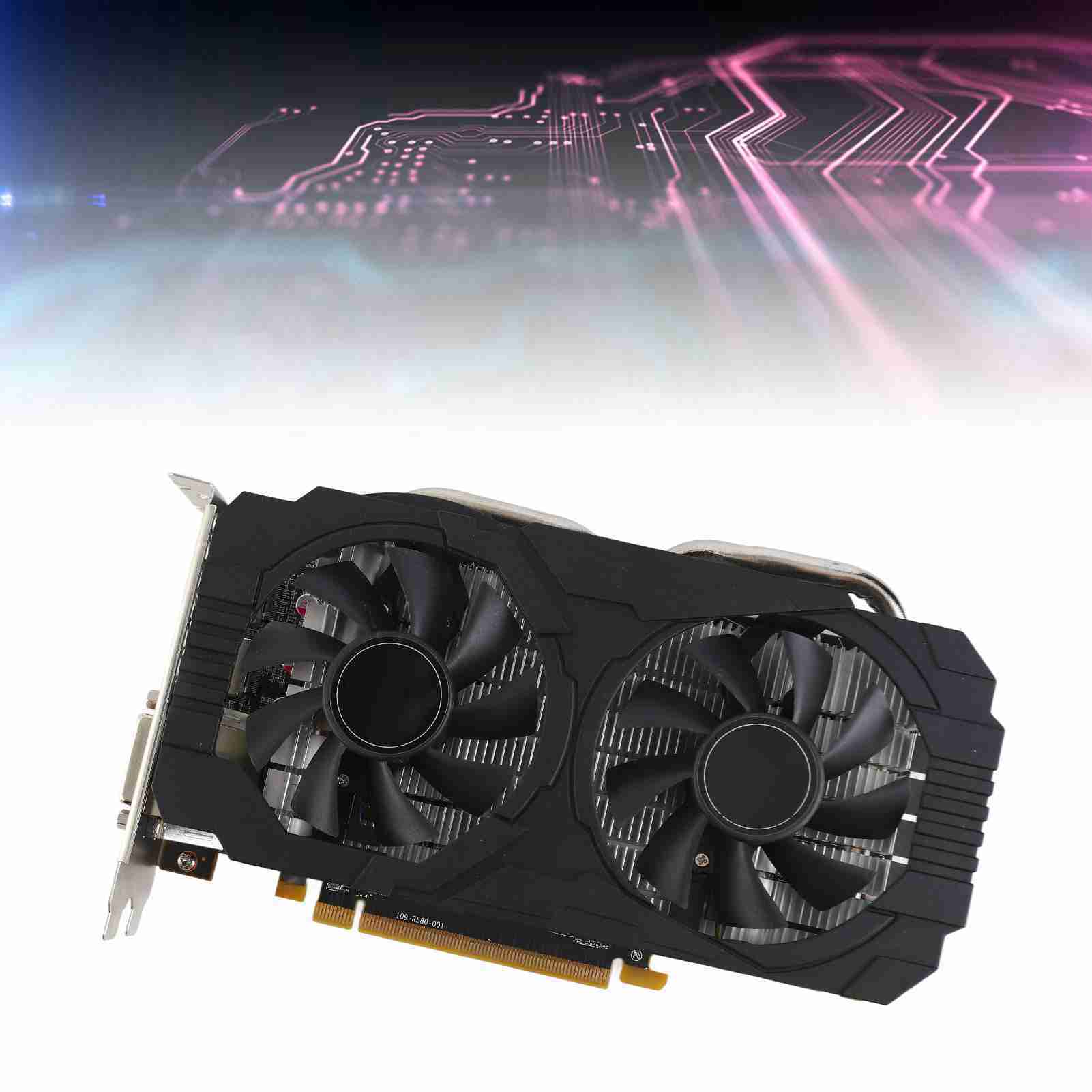 Gaming RX580 Graphics Card 8GB GDDR5 256bit Support 8K 2 Cooling Fans 16 PCI Express 3.0 Gaming Graphics Card for Home Office